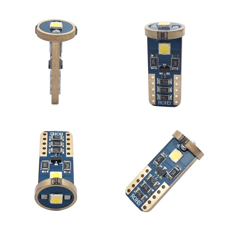 iBrightstar Extremely Bright Wedge T10 168 194 LED Bulbs for Car Interior Dome Map Door Courtesy License Plate Lights, Ice Blue - Image 2